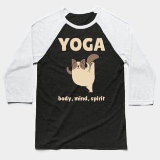 yoga body mind spirt Baseball T-Shirt